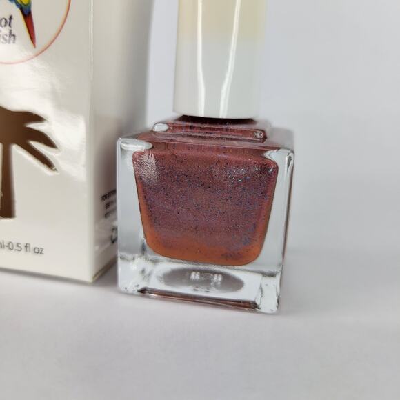 Parrot Polish "Choco-Blue" NEW Shimmer Mauve Pink Glitter Holo Metallic Lacquer - Picture 2 of 8